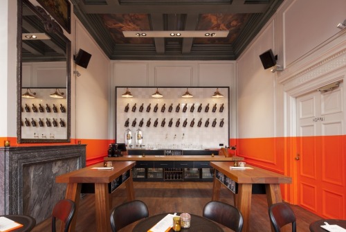 A bar in Amsterdam #InteriorDesign by Concrete. bit.ly/1lydrGq #DutchArchitecture #interiors