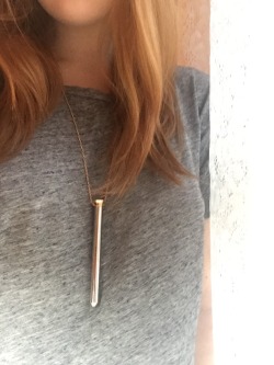 My friend got me this vibrator necklace as