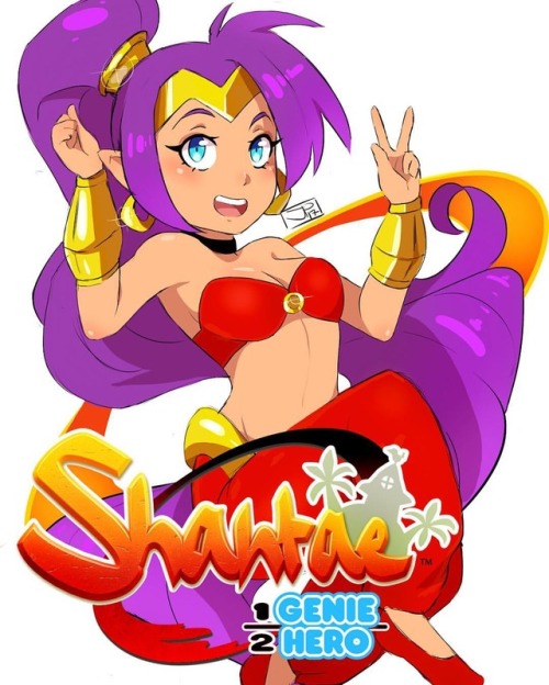 The full image of Shantae (sort of).This was a fun fan art.Hope you like it ⭐️ #digitalart #shan