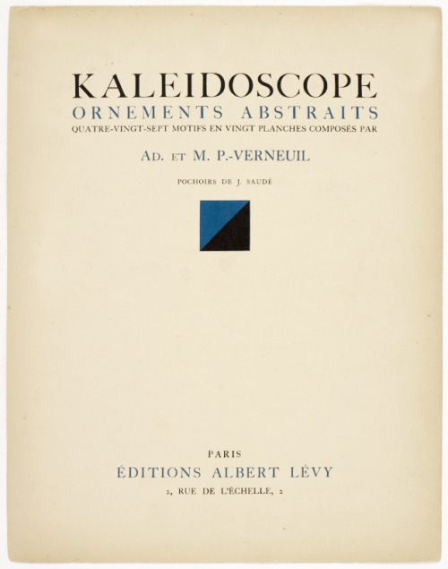 Maurice-Pillard Verneuil, Kaleidoscope - Abstract Ornaments, a portfolio of Art Déco pochoir prints,