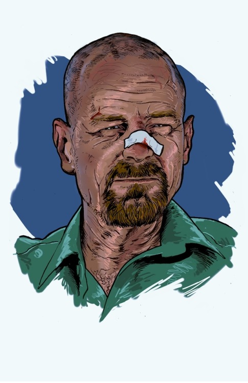 Some different Walt portraits from Breaking Bad, my favorite series.  