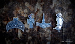 irisharchaeology:  These sterling silver Viking pendants are inspired by original artefacts Available here 