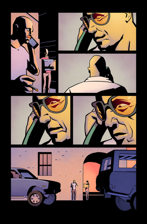 Selection of pages from Image Comics ‘Ringside’ Issue #9. Written by Joe Keatinge, with Lines from N