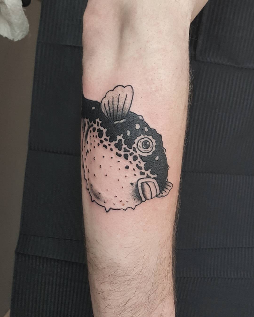 50 Pufferfish Tattoo Ideas For Men  Tetraodontidae Blowfish Designs   Tattoos Leg tattoos Simplistic tattoos