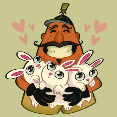 ri-art-archive:🐰 fluffy friends 🐇
