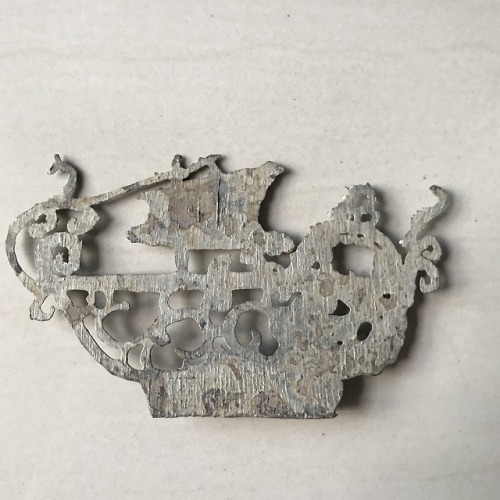 Riau-Lingga Sultanate Tin Ship Token 1824-1911 (Provenance: Tanjung Pinang, Bintan, Indonesia)