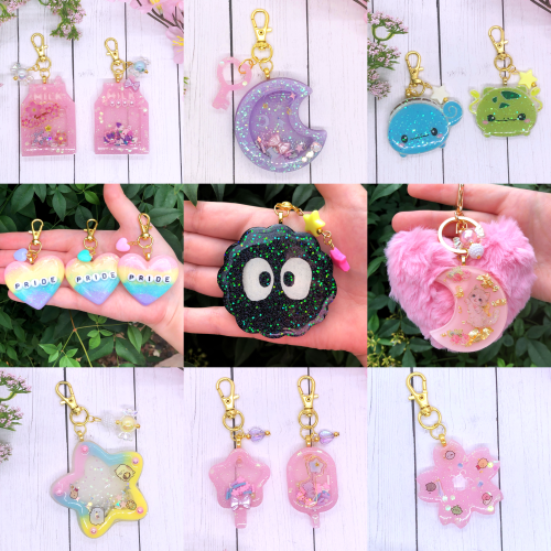 New resin items are now available in my shop! Lots of sparkle &mdash; etsy.com/shop