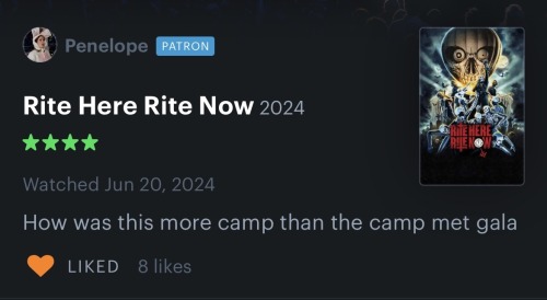 A Few Of My Fave Letterboxd Reviews Of Rite Here Right Now Pt 2.