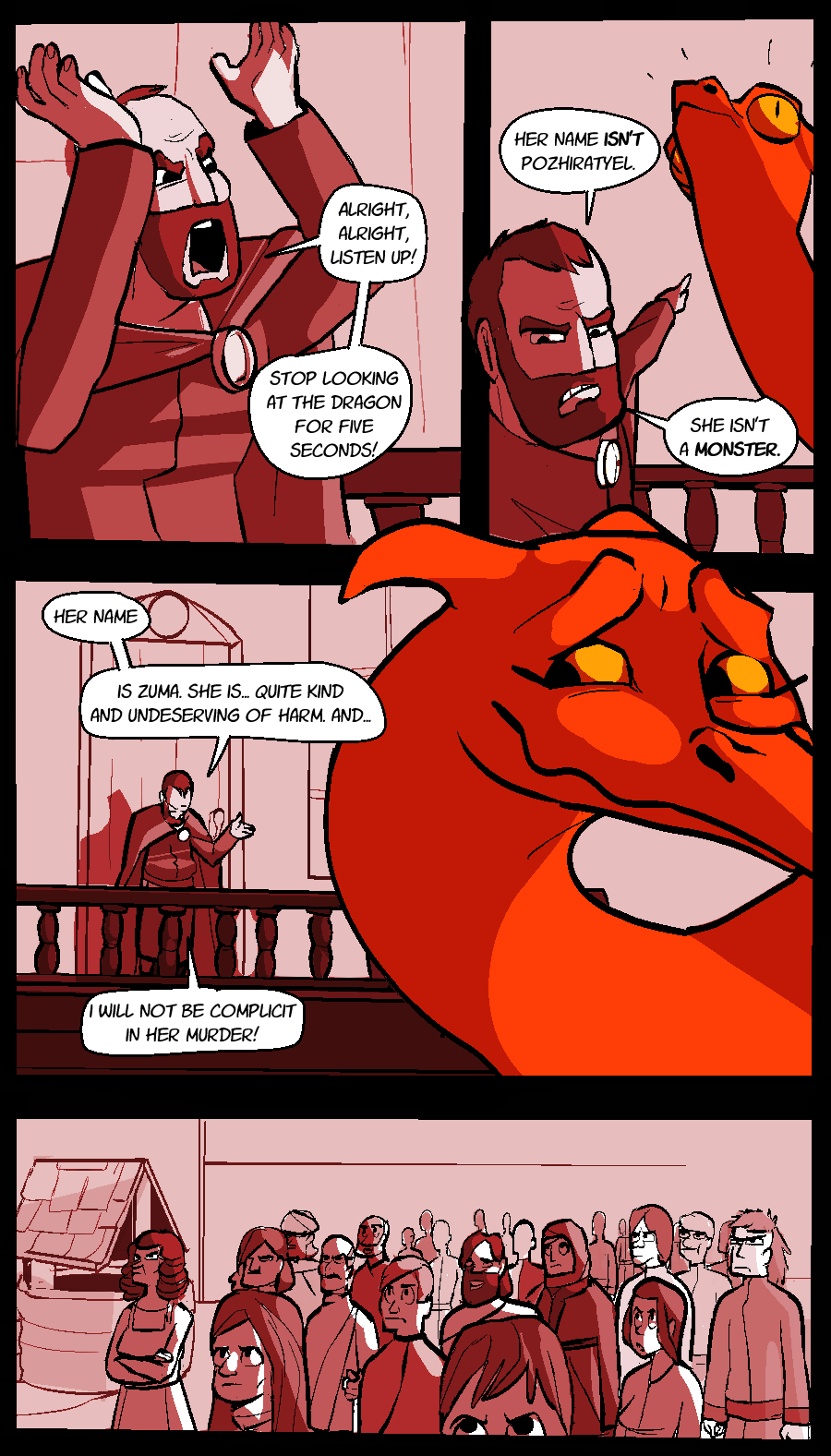 trashknight: Page 2.18 (½) Oh wow is it Monday already! [shuffling papers, sweating