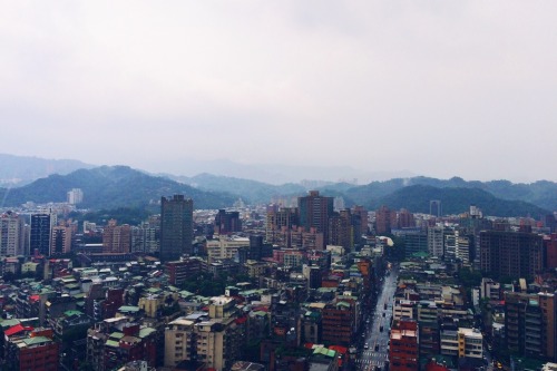 Friday, June 24, 2016 4:01pm Taipei from 28th floor during an afternoon rain showers