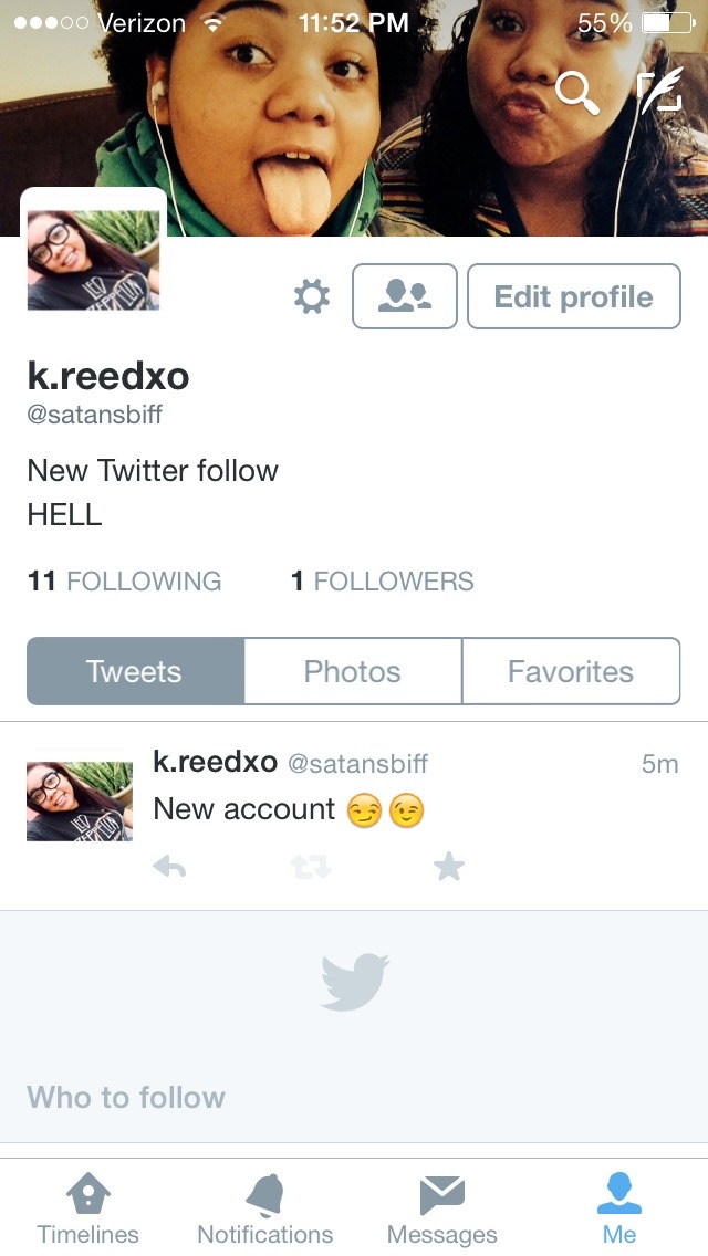 Follow my new Twitter account , need followers. ❤️😏
