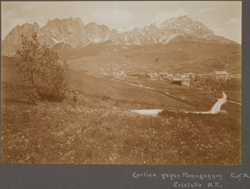 Cortina gegen Pomagagnon, E. of N., Cristallo, N.E., Unidentified Artist, c. 1900, Harvard Art Museu