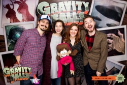 gravityfallsobsessed:  waddlesandgomphers:  Photos of Alex hirsch goodbye Gravity falls party  The squad 