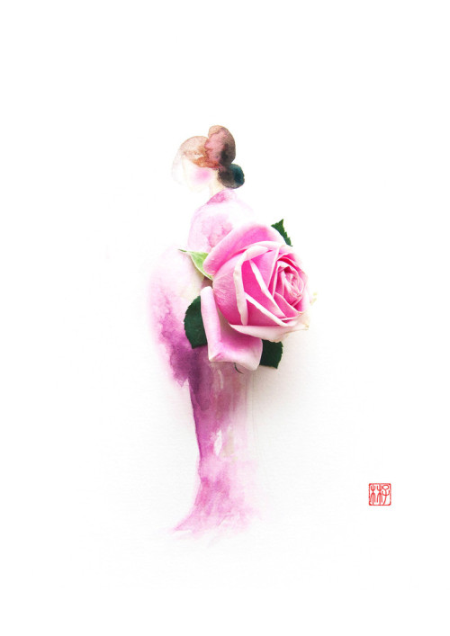 XXX moarrrmagazine:  Dazzling artwork with flowers photo