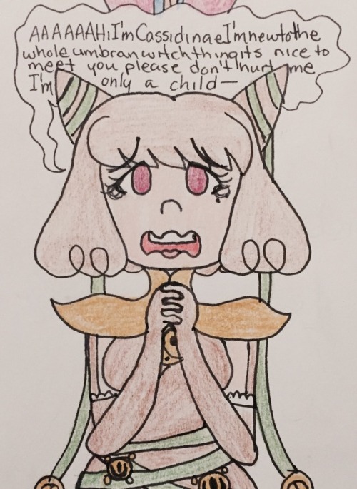 skeletonschoolgirl:  AU where Jeanne is Cassidinae’s teacher??? And some regular Cass’ Third pic is how she introduces herself to other witches because everyone’s so much older than her and she doesnt know how to handle it