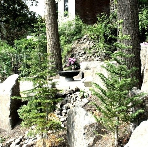 Landscape Mulch SeattleA Large Craftsman Hillside Mulch Retaining Wall Landscape's Source Of Inspiration.