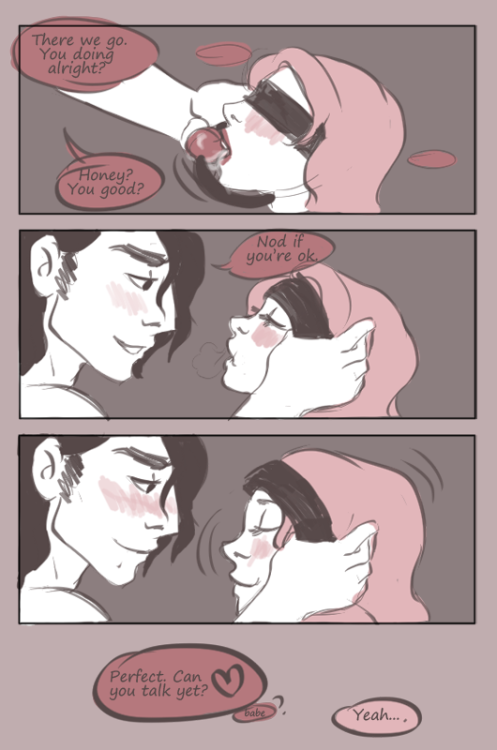 superdaddyandprincess: jessi-draws: I made a short little comic about after care, because it’s