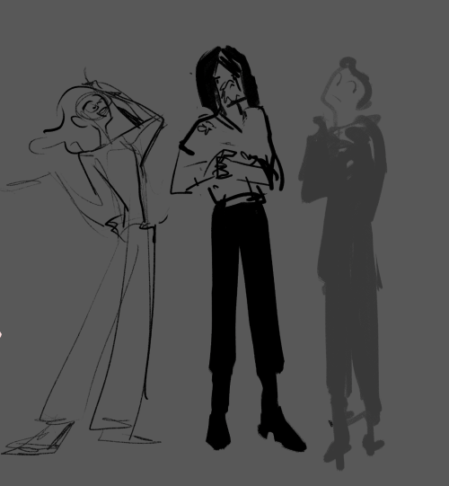 thelobata:wip of the umbrella academy characters bc I love themhe’s judging all my bad choices in li