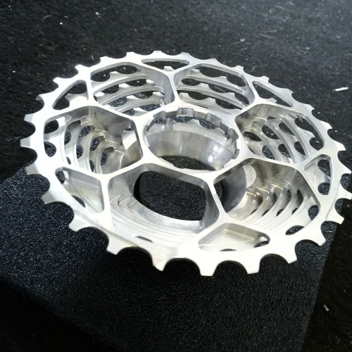 thebicycleworks: Edco 11 speed cassette, one piece of steel.