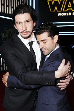 buckyisfalling:  Adama Driver and Oscar Isaac