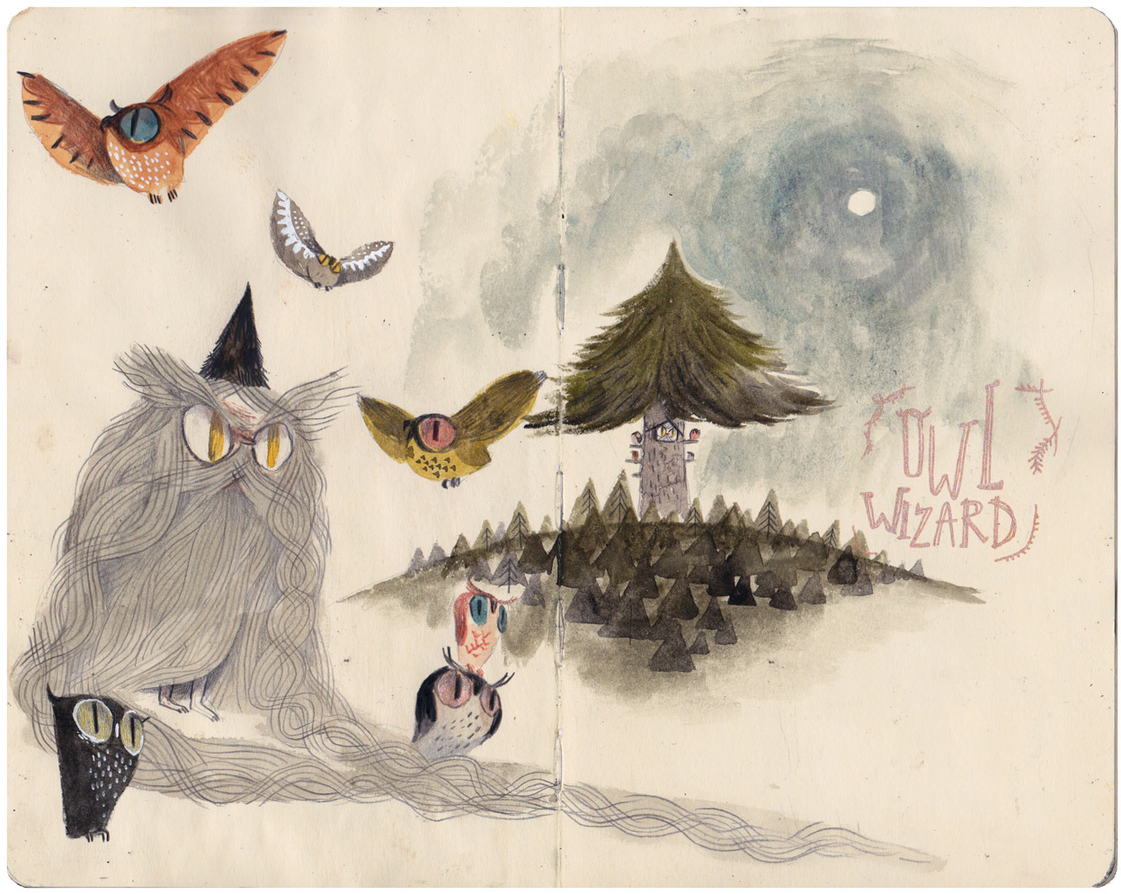 ssoja:  I started my third moleskine sketchbook a year ago, and well, these are all