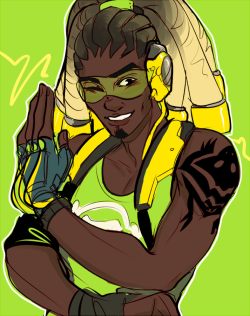 strawbearrymilk: This was actually the first lucio i ever draw and i just left him..on my desktop for like a month, im so sorry my golden child 