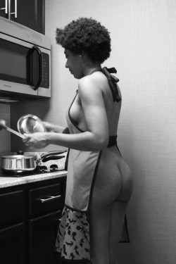 followmyid:  prettyperversion:  part2of3:  prettyperversion:  There aren’t many images of black women cooking and looking sexy. I went to Google to find some ideas and reference materials and all I found were white women cooking in sexy poses. I couldn’t