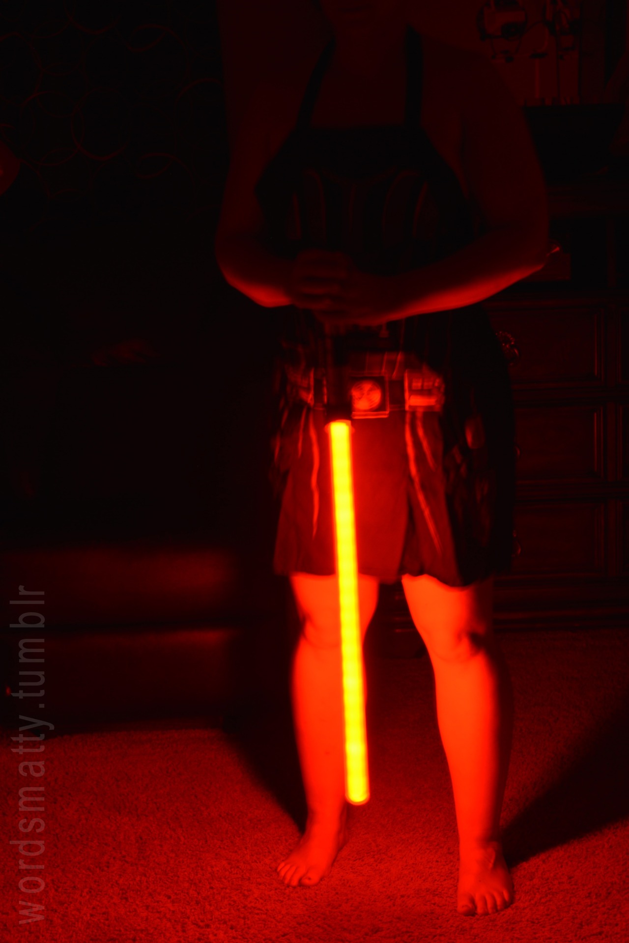 Her clothed (sort of) Sith side.