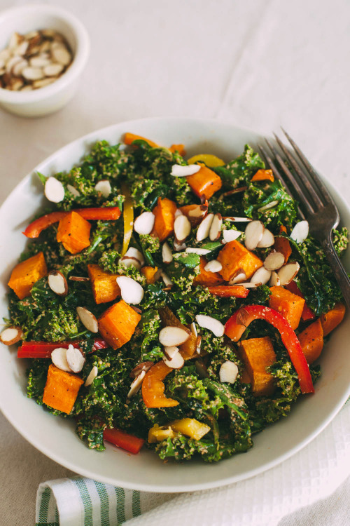 Sweet potato and kale salad