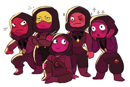 illicticsart:and for completion’s sake here are the Rubies