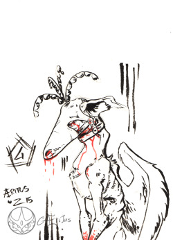 Inktober/Goretober day 4!The torture is called “Infamy