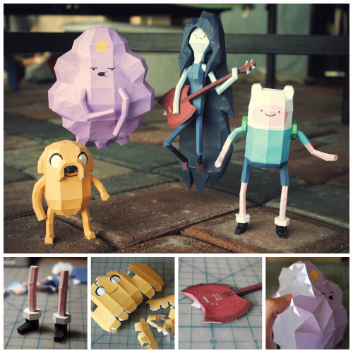 XXX These 3-D Adventure Time paper crafts are photo