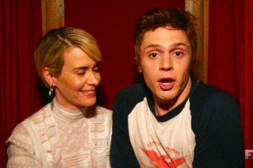 themonsterlover:  Audrey Tindall (Sarah Paulson) &amp; Rory Monahan (Evan Peters) / American Hor