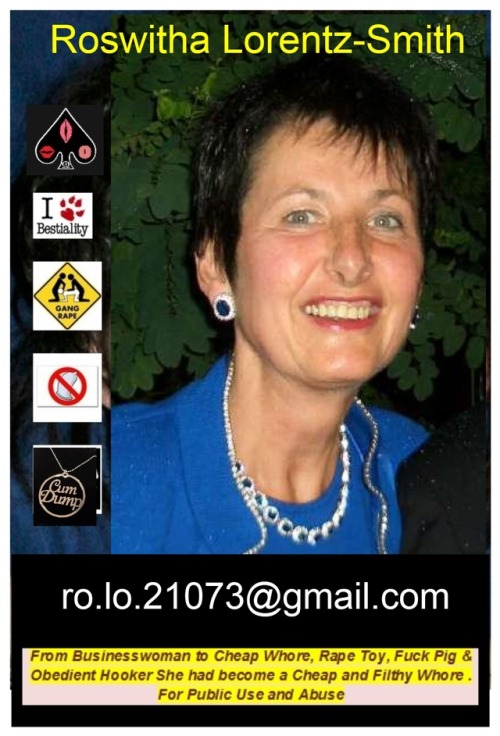 Her  personal datas – for unlimited use and abuse:Roswitha Lorentz-Smith   