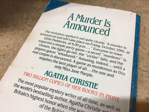 macrolit:A Murder is Announced, Agatha Christie