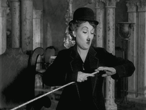 fuckyeahchaplin:  Gloria Swanson as Norma Desmond as Charlie Chaplin in Sunset Boulevard