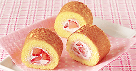 ryeou:  how to: 「no bake mini strawberry roll cake」 