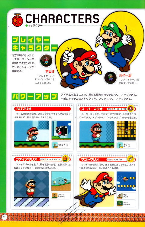 macoatl:  n64thstreet:  BREAK TIME: Pre-N64 era highlights from Encyclopedia Super Mario Bros.  I want this translated @nintendo   memories~