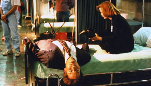 littlesunflowerseed:scully1964: x files / on set I can´t believe how far we´ve come