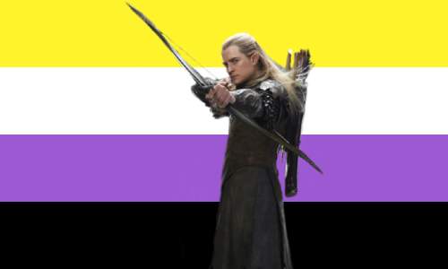 Legolas from The Lord of the Rings is nonbinary!(requested by @young-master-is-lost)