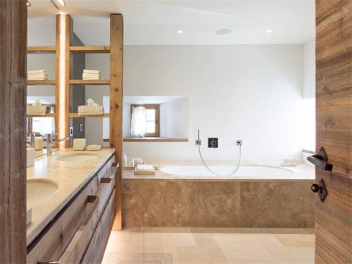 fineinteriors:Restored Engadin (built in 1680) house near St. Moritz listed by Sotheby’s Realty.