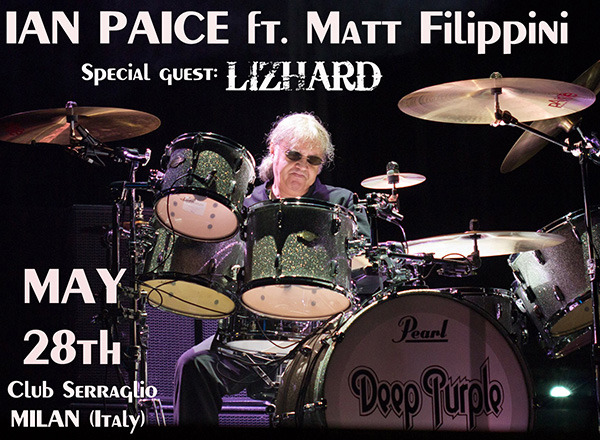 5 April 2016
IAN PAICE (Ft. Matt Filippini Band) - Special guest LIZHARD
RELEASE PARTY! New songs preview from the forthcoming album!