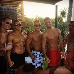sevenbysixlove:  bromancingbros: This is very close to a fantasy of mine - love all those hunks and their big cocks!