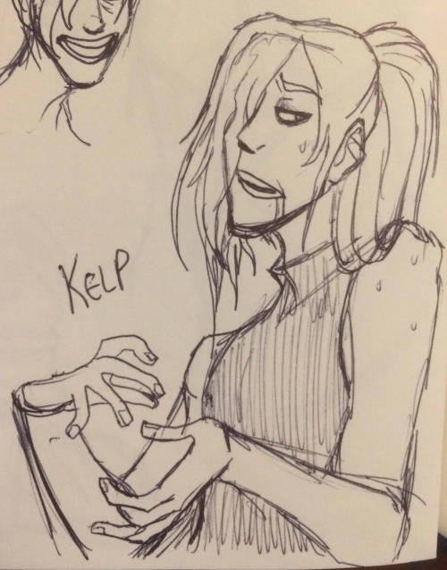 new awful fucked up little meow meow OC and i love him. his name is Kelp and he is frequently oozing