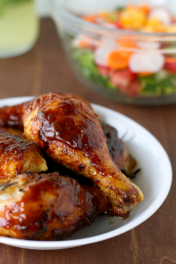 verticalfood:  Oven-Baked BBQ Chicken