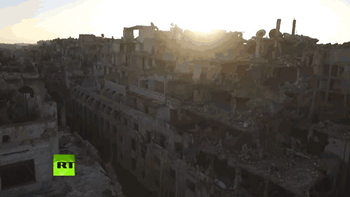 micdotcom:  Watch: This haunting drone footage of a Sryian city reveals just how