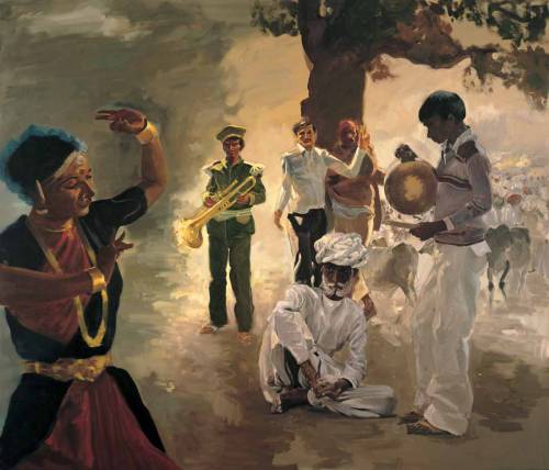 Cattle Auction   -   Eric Fischl  1990American b.1948- I am very thankful for your collaboration  h