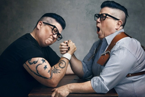 theabsintheraven:  signsignified:  flickthewilly:  liquorinthefront:  Lea Delaria, photography by Sophy Holland  😍😘  Big Boo is my type.  I loofa Big Boo <3