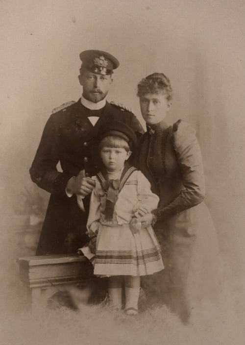 Prince Heinrich and Princess Irene of Prussi (neé of Hesse ), with their eldest son, Waldemar. 1892