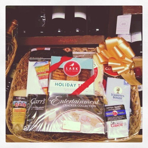 Still have a few people left on your Christmas list? Pick up a delightful gift basket from The Wine 